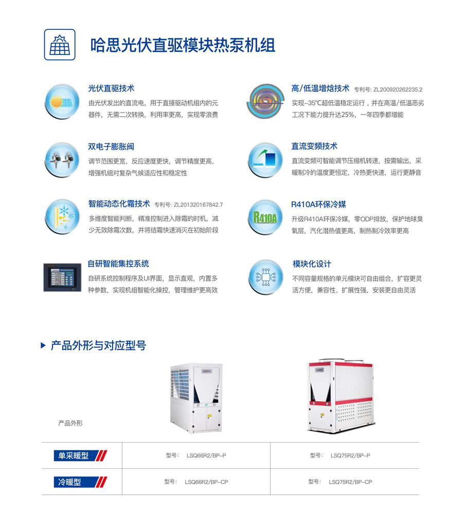 哈思光伏直驅(qū)熱泵機(jī)組